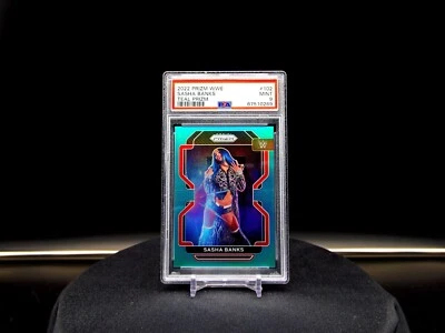 Sasha Banks 2022 Panini Prizm WWE Teal Prizm #/49 PSA 9 🔥🔥🔥 - Image 1 of 2