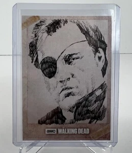 2017 Topps The Walking Dead Evolution Sketch Cards 1/1 Rob Teranishi Sketch - Picture 1 of 2