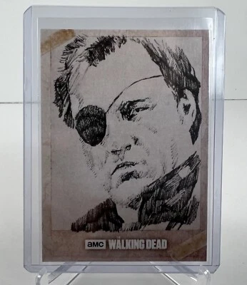 2017 Topps The Walking Dead Evolution Sketch Cards 1/1 Rob Teranishi Sketch - Image 1 of 2