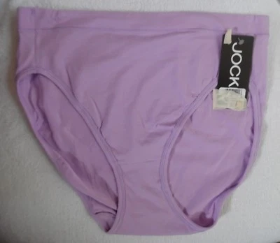 LOT 3 JOCKEY COTTON SPANDEX WOMEN'S FRENCH CUT PANTY TAGLESS HI CUT LILAC 8 - Image 1 of 4