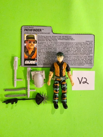 Pathfinder 1990 V1 G.I. JOE COBRA Vintage 100% Complete File Card V2 Cover