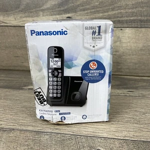 NEW- Panasonic Cordless Phone Extended Phone Range KX-TGD510B - Zdjęcie 1 z 6