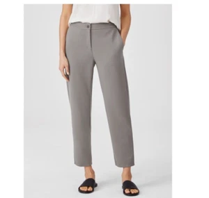 Pantalones al tobillo Eileen Fisher Ponte, gris, talla S - Imagen 1 de 11
