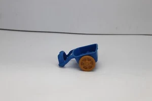 Fisher Price Little People Blue Horse Donkey Cart Farm Wagon Thanksgiving Toy - Picture 1 of 7