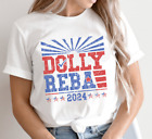 Dolly Reba 2024 for President Election Tee 4th of July Country Cowboy Music
