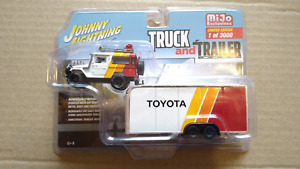 Johnny Lightning Mijo Exclusive Truck & Trailer 1980 Toyota trou bulle (Cart2)