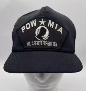 Cappello vintage POW MIA snapback camionista berretto soldati americani militare anni 90 USA - Foto 1 di 6