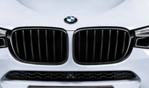 NEW BMW X3 X4 F25 F26 M PERFORMANCE FRONT KIDNEY GRILLS GLOSS BLACK 51712337762 - Picture 1 of 3