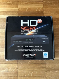 WAYTEQ HD95RF DVB-T EMPFÄNGER STB SET TOP BOX MIT FERNBEDIENUNG VERPACKT - Bild 1 von 7