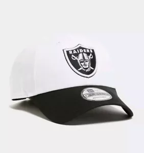 New Era Las Vegas Raiders NFL Contrast 9FORTY Cap White Black Adjustable Adults - Picture 1 of 4