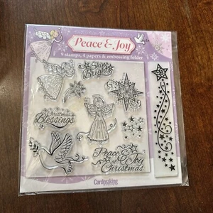Basteln Weihnachten Frieden Freude Engel Sterne Clear Stamps für Karten basteln Stempel Papier - Bild 1 von 2