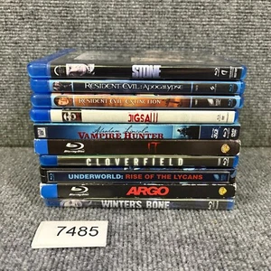 10 Blu Ray Lot Horror Thriller Zombie Movies Stone Resident Evil Underworld - Picture 1 of 7