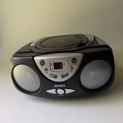 Reproductor de CD radio AM FM Jensen CD-472 con cable de alimentación probado funciona Foto 1 de 4