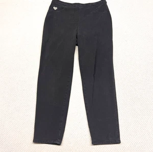 Quacker Factory Dream Jeans Damen groß schwarz Baumwolle Pull-On Freizeit - Bild 1 von 10