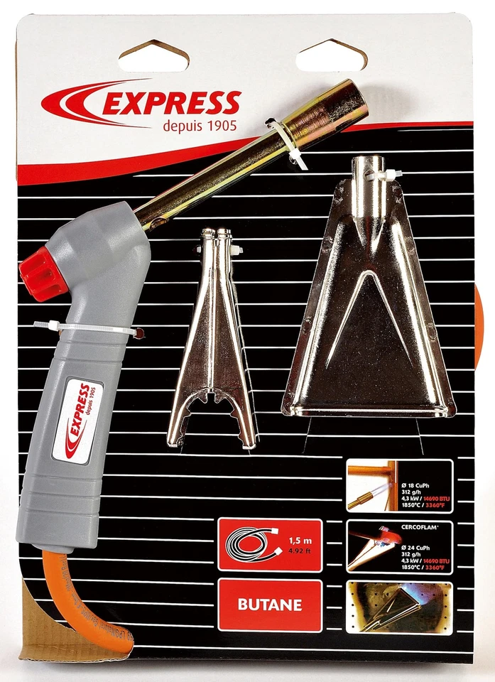 Express, 5200, Cannello a gas butano standard per idraulici + accessori - (v0K) - Immagine 1 di 1