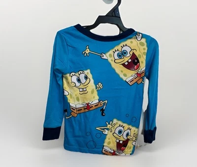 NWT Sponge Bob Square Pants Pajama Set Child’s Size 4 - Imagem 1 de 4