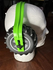 Monster Jam Truck Tire Ear Headphones Green Hearing Protection Fit Adult/Child - Picture 1 of 7