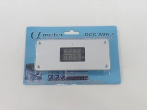 DCC Concepts DCC-AVA.1 Alpha Meter Digital Voltage/Amperage Display Panel - Picture 1 of 4