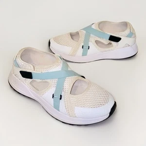 Columbia White & Mint Green Wildone Wander Breathable Mesh Hiking Shoes Size 9 - Picture 1 of 16