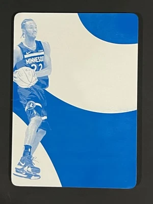 Andrew Wiggins 2018-2019 Immaculate Collection Cyan Printing Plate 1/1 - Image 1 of 2