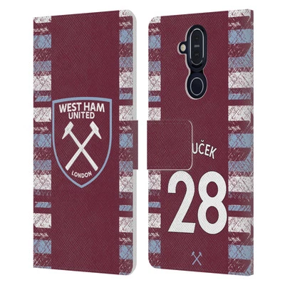 WEST HAM UNITED FC 2022/23 PLAYERS HOME KIT LEATHER BOOK CASE FOR NOKIA PHONES - Image 1 of 4