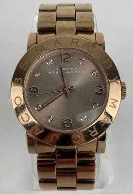 Reloj de cuarzo Marc Jacob’s MBM3221 38mm oro rosa con pulsera y batería nueva Foto 1 de 4