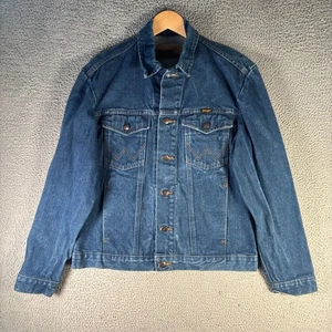 Chaqueta vaquera Wrangler para hombre M159 auténtica Western Trucker azul vintage S - Imagen 1 de 10