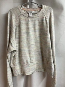 ATHLETA GIRL All Day Crewneck Sweatshirt Medium (8-10)  Gray Spacedye 848215 - Picture 1 of 5