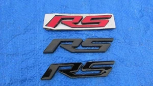 Camaro RS emblems 2 black and one red bin b1 - Picture 1 of 5