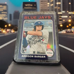 2024 Topps Heritage High Number SP Cromo Viola Addison Barger Rookie RC - Foto 1 di 7
