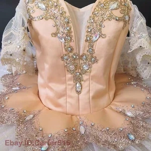 Falda de Ballet Profesional Clásica Panqueque Tutú Disfraces Bailarina Vestido de Baile - Imagen 1 de 12