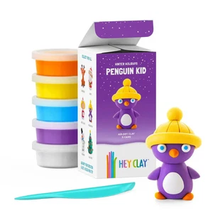 Hey Clay Winter Holidays - Penguin - Picture 1 of 1