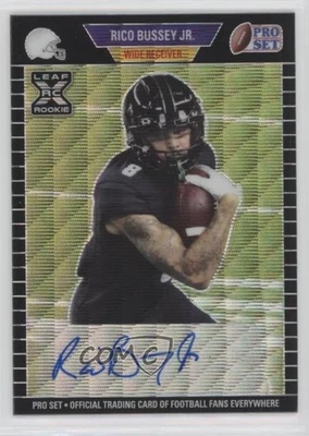 2021 Leaf Pro Set Metal 1989 Auto Black Wave /25 Rico Bussey Jr #PA-RBJ Auto - Image 1 of 2