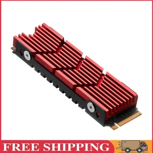M.2 2280 Heat Sink Aluminum Alloy SSD Cooler for PS5 Game Console (Red) - Bild 1 von 8