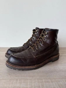 Frye Dakota Mid Lace Boots Brown Leather Moc Toe Mens 11.5 Work Lug Sole 87327 - Picture 1 of 8