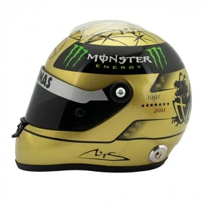SCHUBERTH MS-MH-2-2011-G 1/2 HELMET F1 MERCEDES MICHAEL SCHUMACHER ANNIVERSARY - Picture 1 of 10