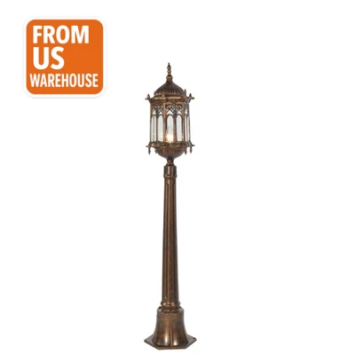 Gothic Grassland Lamp Outdoor Walkway Driveway Patio Light Antique Gold - Image 1 of 2