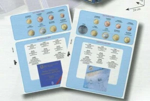 FOGLIO PER DIVISIONALI EURO CON ARGENTO DELLA REPUBBLICA ITALIANA - Imagen 1 de 1