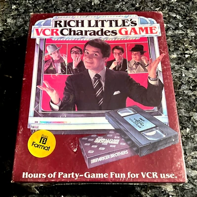 RICH LITTLE'S VCR Charades 游戏测试版格式 VHS Parker Bros 工厂密封 — 第 1/4 张图片