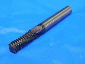 1/2" - 13 O.D. SOLID CARBIDE THREAD MILL 3/8" SHANK 4 FL THREADING 13 TPI - Picture 1 of 5