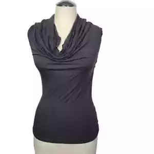 BB Dakota Gray Cowl Neck Lightweight Tank Top XS - Picture 1 of 6