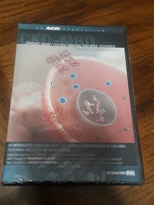 ERC MBD ENFERMEDAD RENAL CRÓNICA TRASTORNOS ÓSEOS MINERALES CD-ROM Producción Amgen  Foto 1 de 4