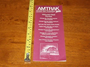 AMTRACK TRAIN TIMETABLES EFFECTIVE APRIL 26 1981 - OCTOBER 24 1981 MIDWEST - Picture 1 of 1