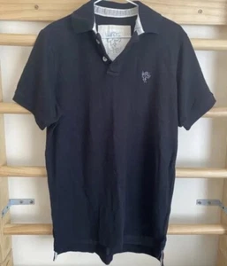Mango HE Mens Black Polo Neck T-Shirt Short Sleeve Top Men’s Shirts Jersey Polos - Picture 1 of 4