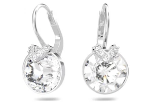 Swarovski 5292855 Orecchini pendenti Bella V Taglio tondo Bianchi Placcato Rodio - Foto 1 di 3