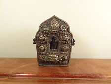 Old Tibetan Silver GAU BOX (Little Buddha House)