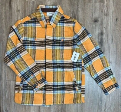 $119 Chaqueta Camisa Estoica de Franela para Hombre/Chaqueta Amarilla a Cuadros/Varias Tallas Foto 1 de 4