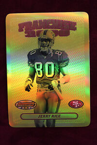 2000 Bowman Best GOLD Refractor Jerry Rice Franchise 2000  #17 49ers