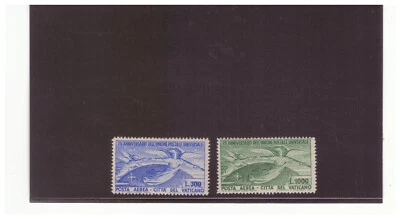 VATICAN SC. C18-19 1949 ANGELS & GLOBE UPU 75TH ANNV. COMP. SET MNH $180.00 YE17 - Image 1 of 2