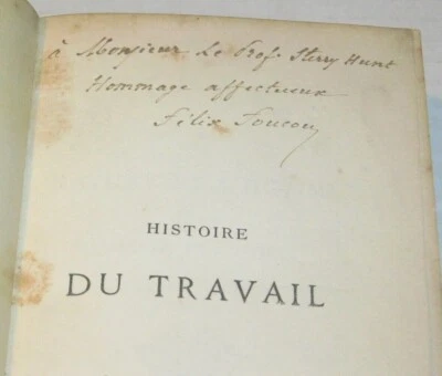 1868 1ST ED. GEOLOGY - INSCRIBED by FOUCOU to Geologist THOMAS STERRY HUNT - Image 1 of 4